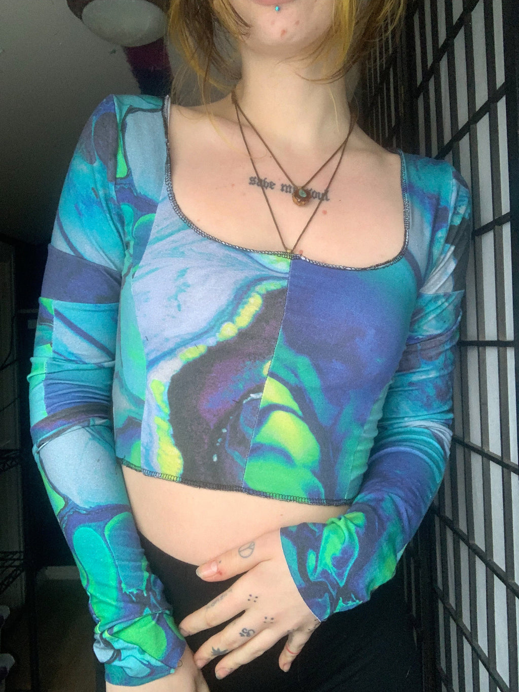 MTO Eden Zero-Waste Patchwork Cropped Longsleeve