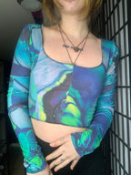 MTO Eden Zero-Waste Patchwork Cropped Longsleeve