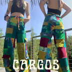 MTO Send-Your-Own Upcycled Patchwork Pants -- Your choice of colors and patterns to pair with a loved piece of clothing