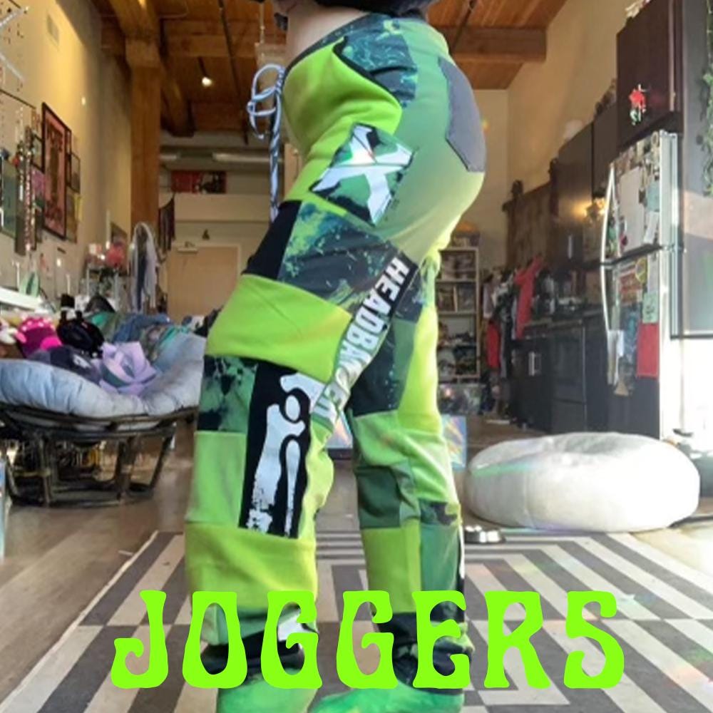 MTO Send-Your-Own Upcycled Patchwork Pants -- Your choice of colors and patterns to pair with a loved piece of clothing