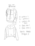 MTO Cropped Patchwork Hoodie