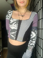 MTO Eden Zero-Waste Patchwork Cropped Longsleeve